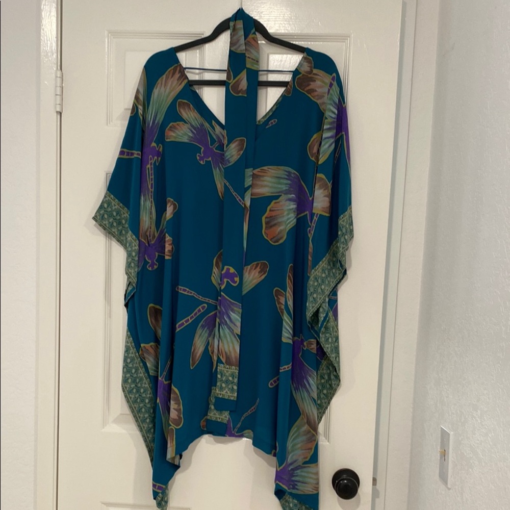 Ramona La Rue Silk Dragonfly Tunic Kaftan Too